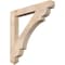Ekena Millwork Olympic Arts & Crafts Smooth Bracket, Douglas Fir, 5 1/2"W x 48"D x 48"H BKT06X48X48OLY03SDF - alternate 1